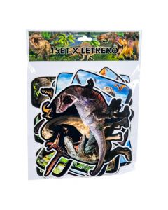 Letrero 'Feliz Cumpleaños' dinosaurios 