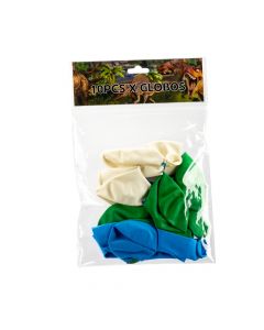 Globos dinosaurios 10und surtido