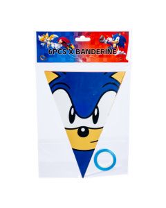 Banderín decorativo Sonic