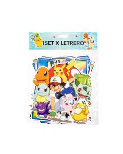 Letrero Pokémon Happy Birthday