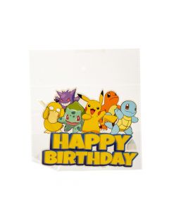 Topper Pokémon Happy Birthday