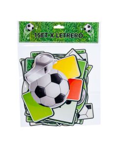 Letrero cumpleaños fútbol