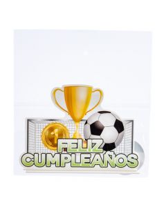 Topper fútbol cumpleaños