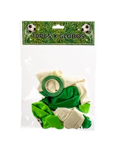 Globos fútbol multicolor