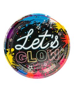 Platos estampados Let's Glow