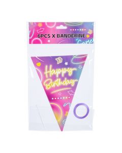 Banderín cumpleaños decorativo