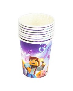 Vasos Minecraft cartón