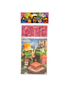 Bolsa Minecraft papel multicolor
