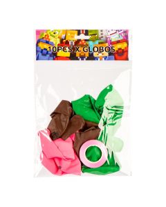 Globos Minecraft multicolor