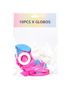 Globo látex estampado 10und surtido