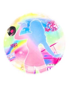 Plato estampado musical 7pulg multicolor