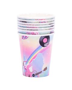 Vaso estampado 8und multicolor