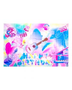 Fondo tela estampado multicolor