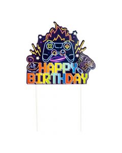 Topper estampado happy birthday control multicolor