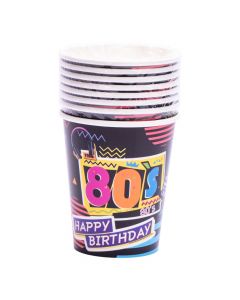 Vaso estampado happy birthday 8und multicolor