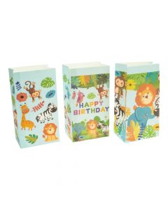 Bolsa estampado animal selva 8und multicolor