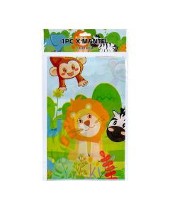 Mantel estampado animales de la selva multicolor