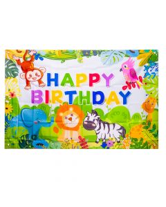 Fondo tela estampado multicolor