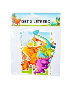 Letrero de dinosaurios