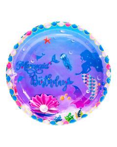 Plato estampado 7pulg multicolor
