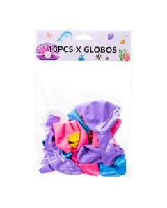 Globo látex estampado 10und surtido