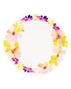 Plato estampado flores 7pulg multicolor