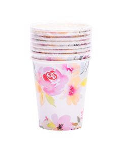 Vaso estampado 8und multicolor