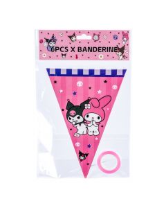 Banderín Kuromi-Melody multicolor