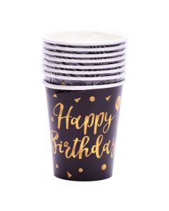 Vaso estampado happy birthday 8und