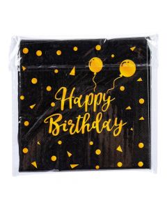Servilleta estampado happy birthday 20und 