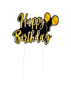 Topper cartón happy birthday