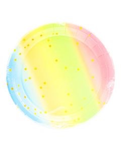 Plato estampado 7pulg multicolor