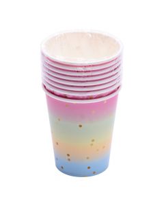 Vaso estampado 8und multicolor