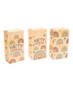 Bolsa estampado arcoiris 8und multicolor