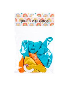 Globo látex estampado 10und