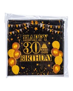 Servilleta estampado happy birthday 20und multicolor