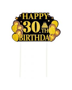 Topper papel estampado happy birthday 