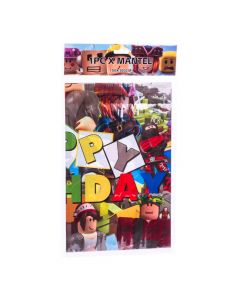 Mantel estampado happy birthday multicolor