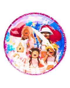Plato estampado 7pulg multicolor
