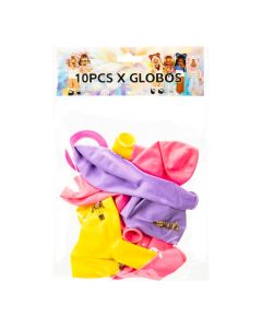Globo látex estampado 10und surtido
