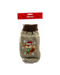 Abrigo navideño afelpado L