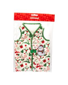 Abrigo navideño afelpado mascotas M