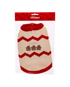 Abrigo navideño muñeco jengibre