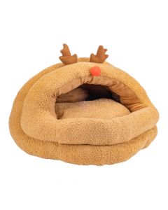 Cama navideña para mascota