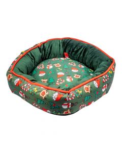 Cama navideña para mascotas