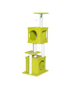 Rascador para mascota afelpado 4 niveles multicolor
