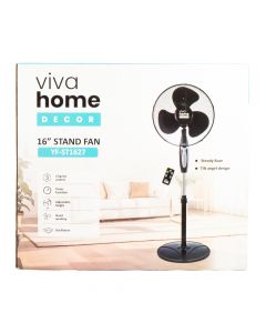 Ventilador liso 16pulg negro