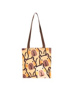 Bolso capibaras caritas tela