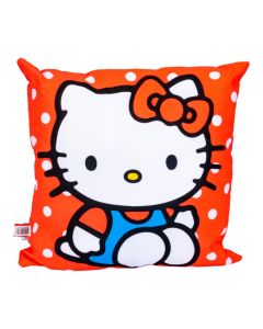 Almohada Kitty puntos rojos
