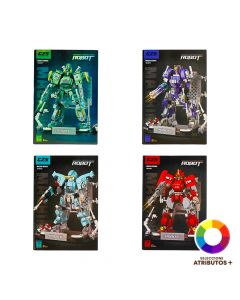 Bloques armables robot plástico